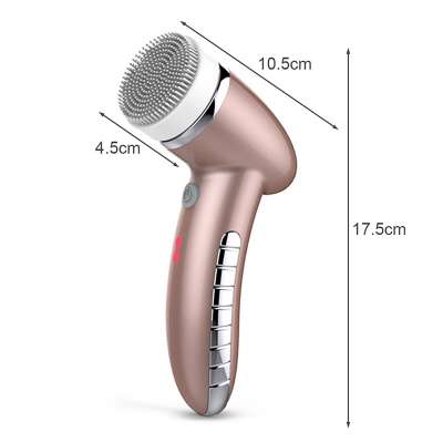 4 In 1 Mini Waterproof Rechargeable Deep Vibration Pore Cleansing Facial Brush.