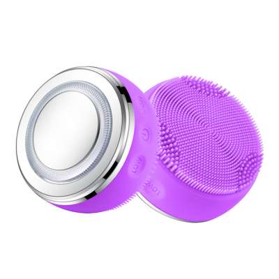 New Design Electronic Silicone Face Cleanser Facial Massager Brush.