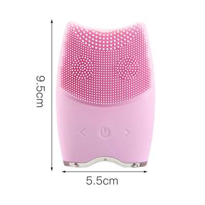 Wholesale Waterproof Sonic Silicone Electrical Facial Cleanser Brush.